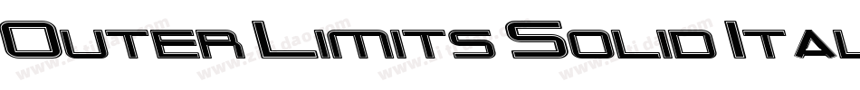 Outer Limits Solid Italic字体转换